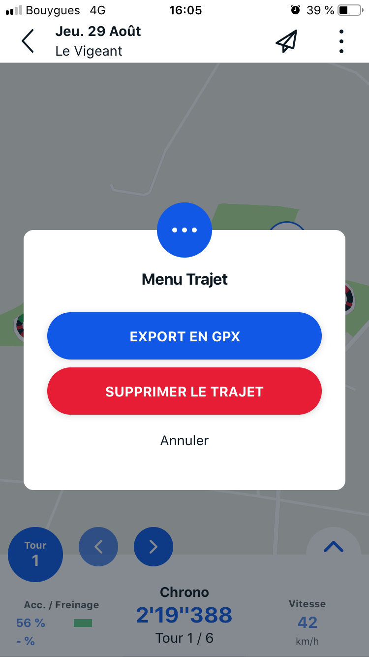 Select by opening the roadtrip