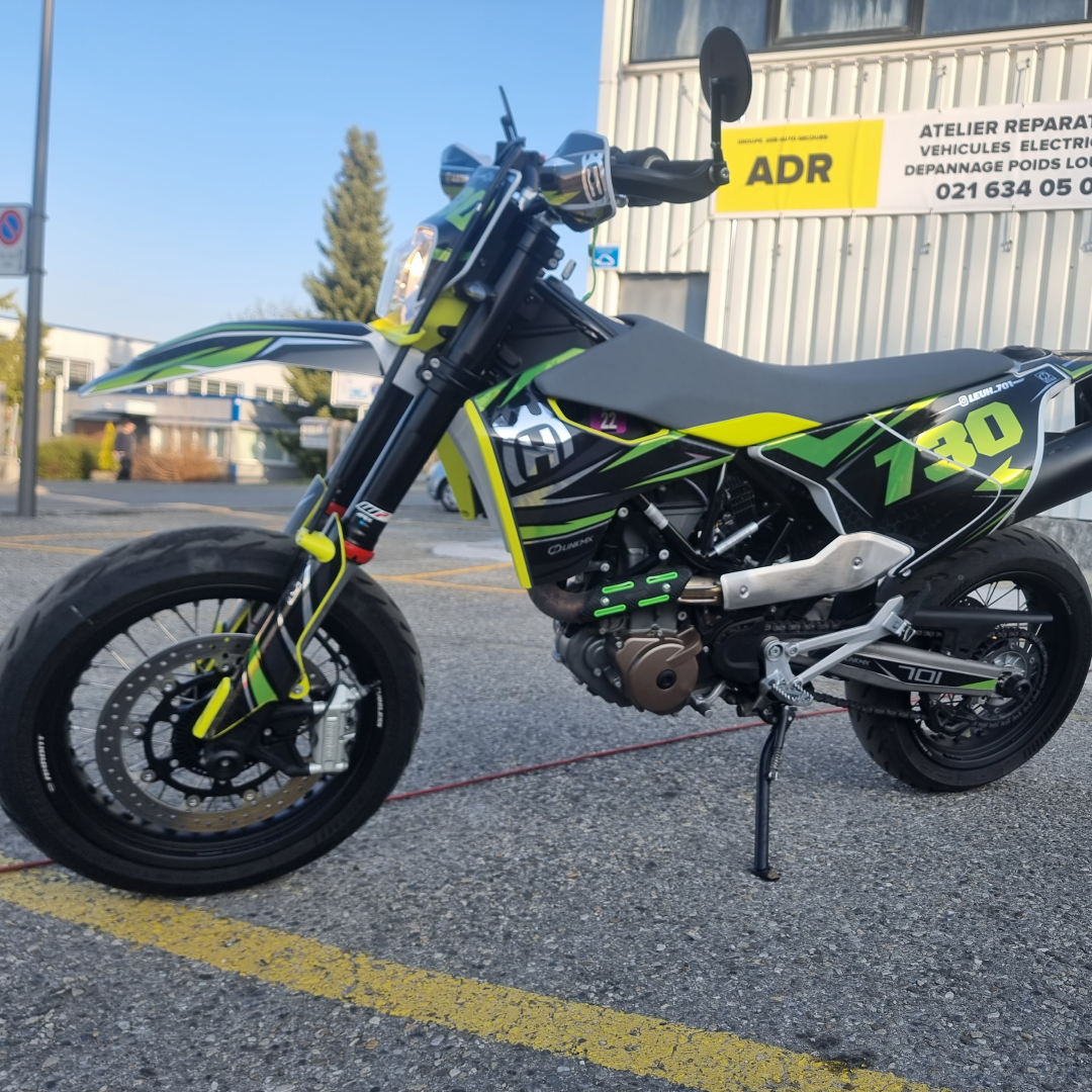 The motorbike was found by the police