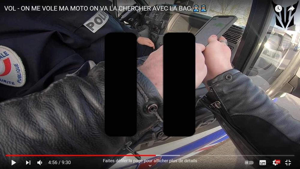 Met de mobiele app Pegase Moto kan de politie de gestolen motor geolokaliseren