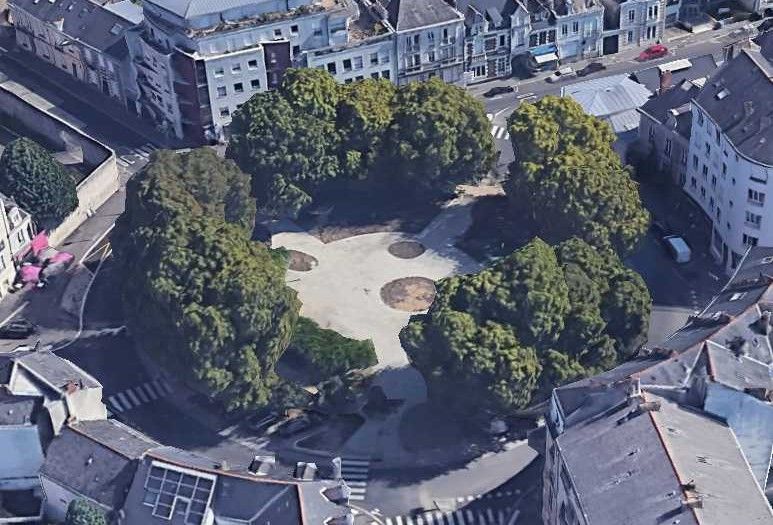 Google Earth immagine Canclaux Mellinet quartiere di Nantes
